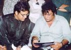 Director Vimal Kumar and Govinda On The Set Of Raja Ji.jpg