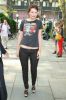 Mischa Barton in low-riding jeans arriving at Bryant Park-11.jpg