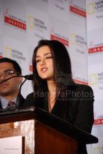 Preity Zinta at launch of Godfrey Phillips Bravery presents Nat Geo_s - _Trapped_ in Mumbai on 28th Feb 2008(3).jpg