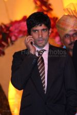 Farhan Akhtar at Chief Minister Vilasrao Deshmukh son, Amit_s wedding with TV actress Aditi Pratap Ghorpade in Mahalaxmi Race Course on 29th feb 2008 (8).jpg