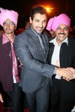 John Abraham at Chief Minister Vilasrao Deshmukh son, Amit_s wedding with TV actress Aditi Pratap Ghorpade in Mahalaxmi Race Course on 29th feb 2008 (40).jpg