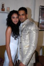 Kavita Kahriyat with Upen Patel at the launch of Ice model management with a brunch in association with Peroni in Olive on 2nd march 2008(11).jpg