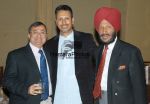 Asif Adil, Managing Directer, Diageo India with Jeev Milkha Singh & his father Mr. Milkha Singh at the Johnnie Walker Classic Welcome Dinner.jpg