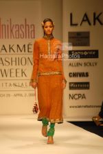 Model walks on the Ramp for Abhishek Dutta and Nikasha Tawadey in Lakme India Fashion Week on March 31th 2008(23).jpg