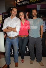 Sheetal Menon, Dino Morea,Milind Soman at Bharam star cast in Fame, Malad on April 3rd 2008(15).jpg