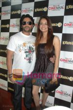 Arshad Warsi, Dia Mirza at Krazzy 4 press meet in Cinemax on April 9th 2008 (3).jpg