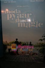 Wallpaper of Thoda Pyaar Thoda Magic in Yashraj Studios on April 23rd 2008 (2).JPG