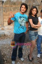 Sahil Khan and Tanushree Dutta on the sets of Movie Rama - The Saviour in Filmcity Studio, Goregaon, Mumbai on April 25th 2008 (3).jpg