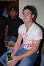 Mahela Jayawardene, Luke Pomersbach at IPL match Victory Celebration in Henry Tham on May 21st 2008(8).jpg