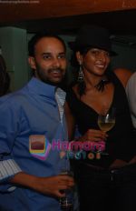 Rahul Agarwal with Nina Manuel at the Launch of delItalia, a home-style Italian restaurant & deli in Mumbai on June 12th 2008.jpg