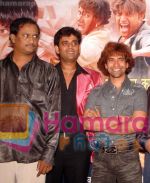 Directior Herry Fernandis with Ravikishan and Dineshlal Yadav at the music release of film Vidhata.jpg