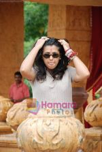 Ekta Kapoor on the sets of Mahabratha on the occasion of Janmashtami in Film City on August 24th 2008 (13).JPG