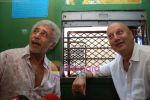 Naseeruddin Shah and Anupam Kher travel by local train to promote film Wednesday from Churchagate to Andheri on 2nd September 2008 (14).JPG