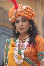 Meera on location of Jhansi Ki Rani film in Filmistan on 12th September 2008 (20).JPG