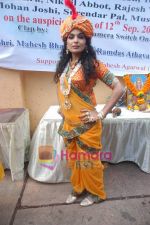 Meera on location of Jhansi Ki Rani film in Filmistan on 12th September 2008 (25).JPG