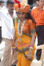 Meera on location of Jhansi Ki Rani film in Filmistan on 12th September 2008 (9).JPG