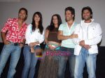 Arshad Warsi, Tusshar Kapoor, Shreyas Talpade, Celina Jaitley, Anjana Sukhani at the Unveiling of Golmaal Returns in Cinemax, Versova on 13th September 2008 (2).JPG