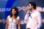 Abhishek Bachchan, Priyanka Chopra at the promotion of Drona in  Phoenix Mills Big Bazaar on 30th September 2008 (7).JPG