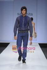 Model walk the ramp for Sanchita at Wills Fashion Week.JPG