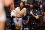 Bollywood stars Dino Morea and Lara Dutta attend the game between the Sacramento Kings and the Los Angeles Lakers in The Staples Center, Los Angeles, California on 23rd November 2008.jpg