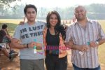 Mohit Suri, Raju Singh and wife Sherley Singh at the event to promote football training at Jamnabhai  grounds in juhu on 29th December 2008 (2).JPG