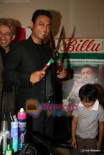 Irrfan Khan, hair dresser Jawed Habib at a promotional event for the upcoming film Billu on 11th Feb 2009 (4).JPG