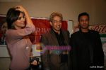 Lara Dutta and Irrfan Khan, hair dresser Jawed Habib at a promotional event for the upcoming film Billu on 11th Feb 2009 (8).JPG
