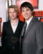 Eric Christan Olsen, Nicholas D_Agosto at the premiere of movie FIRED UP on February 19, 2009 in Culver City, California.jpg