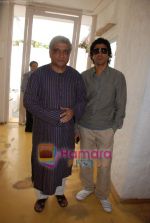 Javed & Farhan Akhtar at the celebration of Rock in Olive on 9th March 2009.JPG