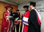 Shah Rukh Shah with his honorary doctorate in University of Bedfordshire on 10th July 2009  (3).jpg