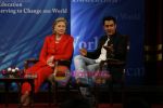 Aamir Khan meets Hillary Clinton in Xaviers College, Mumbai on 18th July 2009 (32).JPG