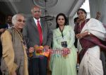 Pandit Jasraj and Durga Jasraj at musicians forum in Bandra Kurla Complex, Mumbai on 9th Aug 2009 (3).jpg