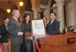 Mallika Sherawat honored by Mayor Antonio Villaraigosa, former Mayor Richard Riordan, Councilmember Jose Huizar in Los Angeles City Council on 14th August (4).jpg
