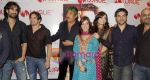 Sohail Khan, Arbaaz Khan, Jackie Shroff, Dia Mirza, Nauheed Cyrusi arrive in Delhi for Kisaan Premiere at Waves Cinema in Noida on 28th Aug 2009.JPG