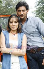 Udita Goswami and Shaad Randhava  on the set of film Rokkk.jpg