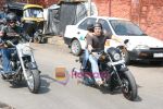 Sohail Khan with his son at Harley Davidson rally from VT to Bandra on 15th Nov 2009 (14).JPG