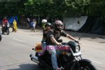 Sohail Khan with his son at Harley Davidson rally from VT to Bandra on 15th Nov 2009 (21).JPG