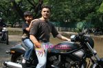 Sohail Khan with his son at Harley Davidson rally from VT to Bandra on 15th Nov 2009 (31).JPG