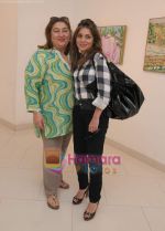Rima Jain with Hasina Jethmalani at Sunita Kumar_s art exhibition in Jehangir on 25th Nov 2009.JPG