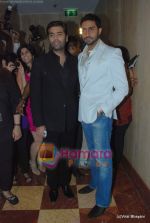 karan johar and abhishek Bachchan at CPAA Shaina NC show presented by Pidilite in Lalit Hotel on 13th March 2010.JPG
