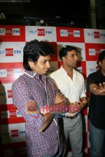 Akshay Kumar, Ritesh Deshmukh at Housefull music launch in Big Fm on 15th March 2010 (3).JPG