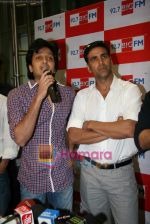 Akshay Kumar, Ritesh Deshmukh at Housefull music launch in Big Fm on 15th March 2010 (8).JPG