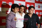Akshay Kumar, Ritesh Deshmukh, Sajid Khan at Housefull music launch in Big Fm on 15th March 2010 (3).JPG