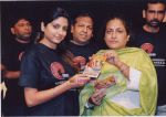 Harpreet, M.S.Hetlar , Geetanjali Shailendra, Sushil Singh at release of  Saavm_s album, Chalo Re Shirdi Dhaam at Mumbai.jpg