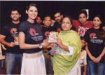 Kalpana Malviya, M.S.Hetlar , Sushil Singh, Geetanjali Shailendra, Gaffer Hussain, Harpreet at release of  Saavm_s album, Chalo Re Shirdi Dhaam at Mumbai.jpg