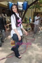 Ayesha Takia on location of film Pathshala in Bhavans College on 27th March 2010 (4).JPG