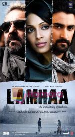 SANJAY DUTT, BIPASHA, KUNAL KAPOOR in the Poster of Lamhaa.jpg