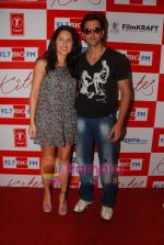 Hrithik Roshan and Barbara Mori at BIG FM Studios to greet the winners of Love Unlimited contest on 21st May 2010 (3).JPG
