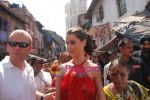 Miss Universe 2009 Stefania Fernandez during a visit to Kamathipura, Mumbai on Sunday,30 May 2010 (9).JPG