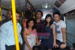 Emraan Hashmi, Prachi Desai travel by bus to promote Once upon a time in Mumbai in Curchgate, Mumbai on 29th July 2010 (38).JPG